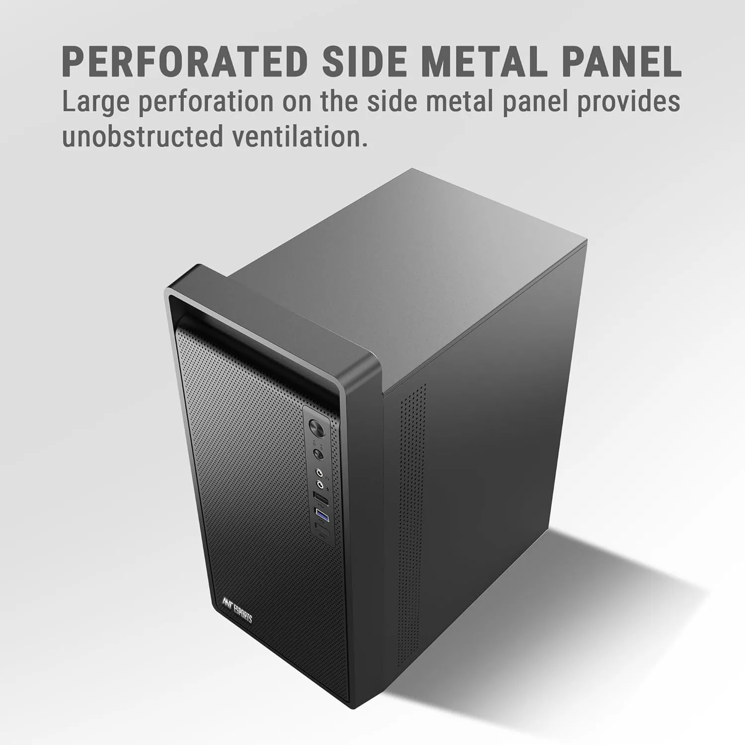 Ant Esports Mid Tower Cabinet Si11 Black view 2